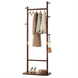 NUODWELL Garderobenständer Garderobenständer Holz Massiv mit günstig online kaufen