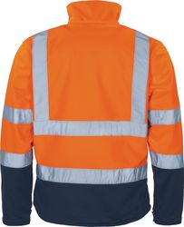 vizwell Softshelljacke Warnschutz Sicherheitsjacke orange gelb günstig online kaufen