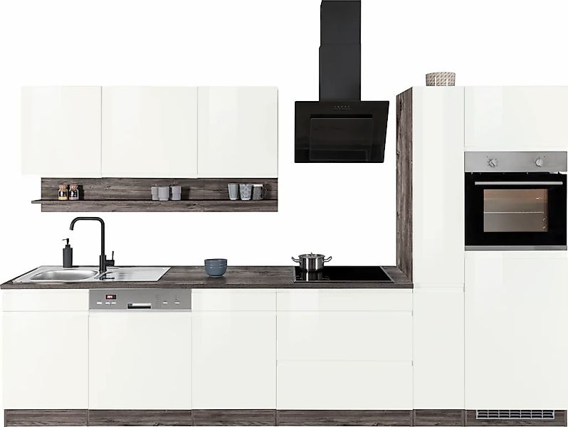 HELD MÖBEL Küchenzeile "Virginia", Breite 330 cm, wahlweise mit Induktion günstig online kaufen