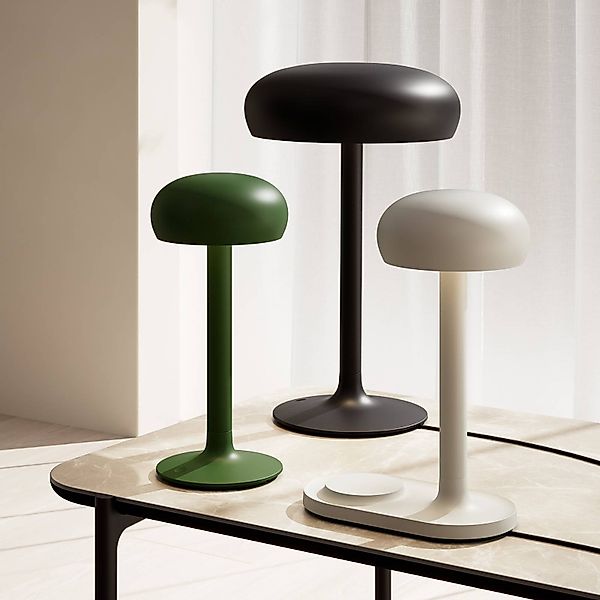 PLEASE WAIT to be SEATED Akku-Tischlampe Emendo, grün, IP44 günstig online kaufen