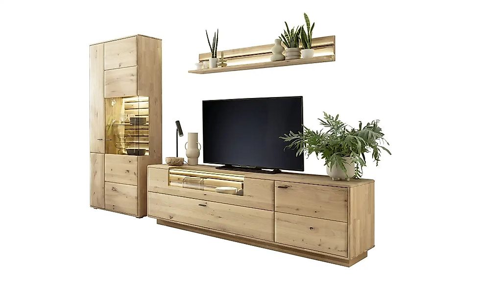 Woodford Wohnkombination  Onna ¦ holzfarben ¦ Maße (cm): B: 308 H: 207 T: 5 günstig online kaufen