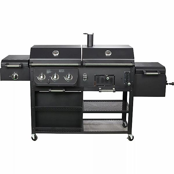 El Fuego Kombigrill Arizona 3 Brenner und Seitenbrenner Schwarz günstig online kaufen