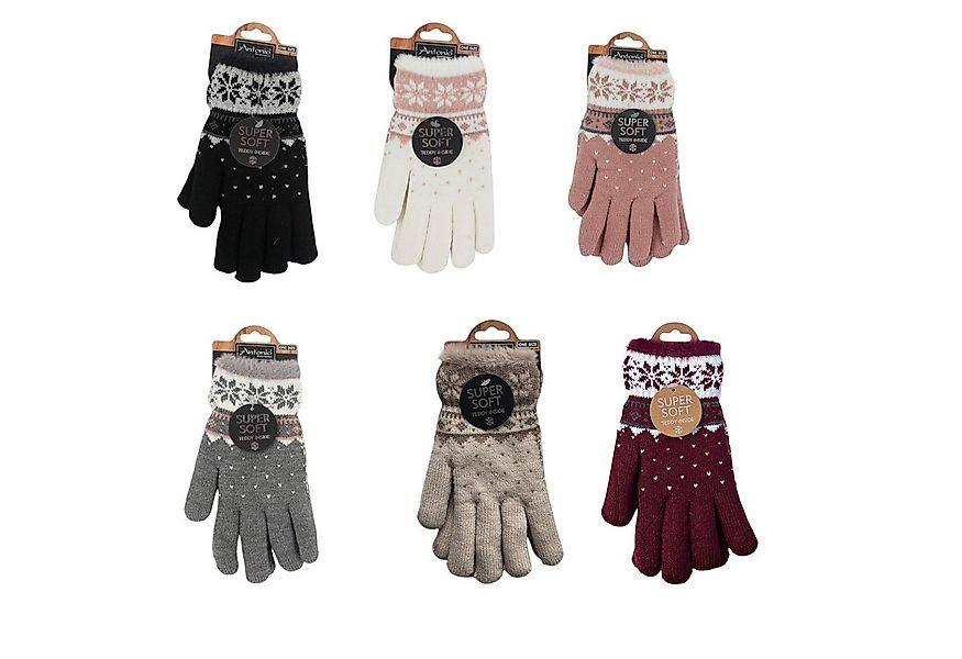 VewoTex Strickhandschuhe Winter Damen Handschuhe Schneeflocke » günstige Fi günstig online kaufen