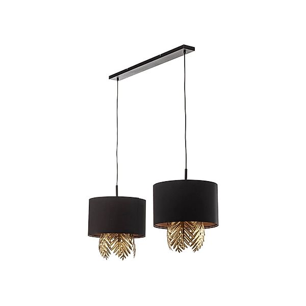 Lucande Pendelleuchte Malviras 9639656 Design Modern in Schwarz aus Textil günstig online kaufen