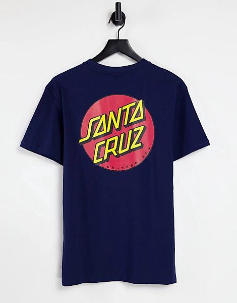Santa Cruz – Classic Dot – T-Shirt mit Logo in Marineblau günstig online kaufen