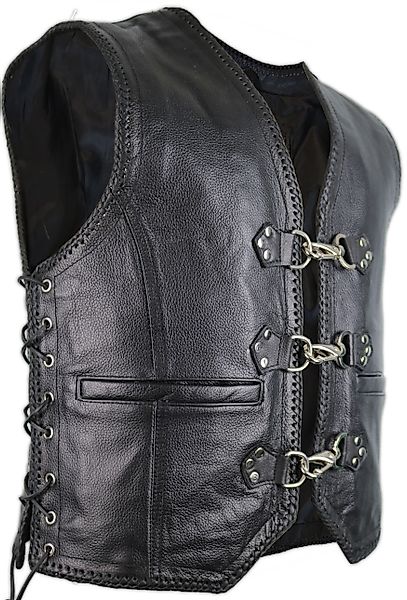 MDM Lederweste Herren Biker Lederkutte Motorrad günstig online kaufen