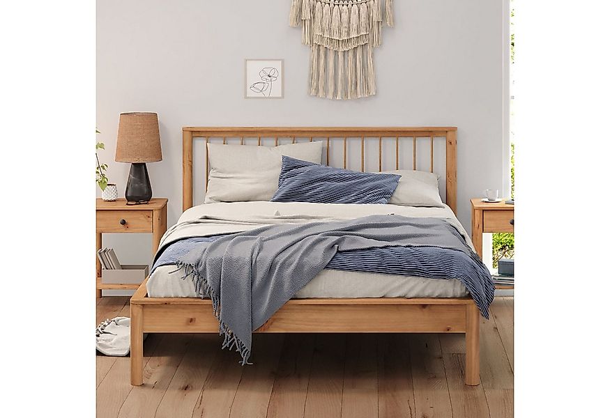 IDIMEX Massivholzbett APOANA, Doppelbett 140x200 Bett mit Lattenrost modern günstig online kaufen