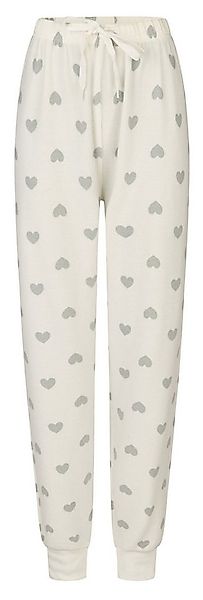 By Louise Pyjamahose Damen Fleece Pyjamahose mit Herzen (1-tlg) kuschelige günstig online kaufen