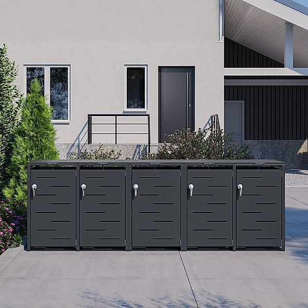 STEELSØN Mülltonnenbox Diorus 240L, abschließbar (Anthrazit, günstig online kaufen