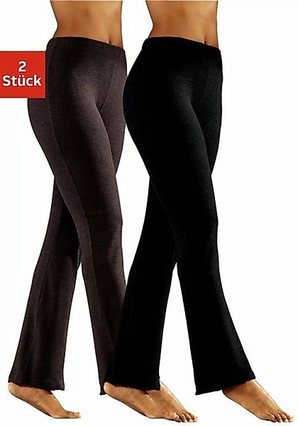 vivance active Jazzpants (2er-Pack) mit leicht ausgestelltem Bein, Loungewe günstig online kaufen