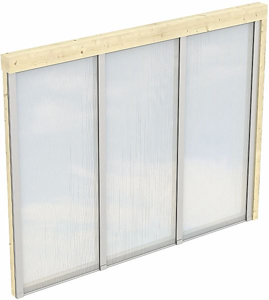 Skan Holz Polycarbonat Seitenwand für Terrassenüberdachung 300/289 cm Tiefe günstig online kaufen