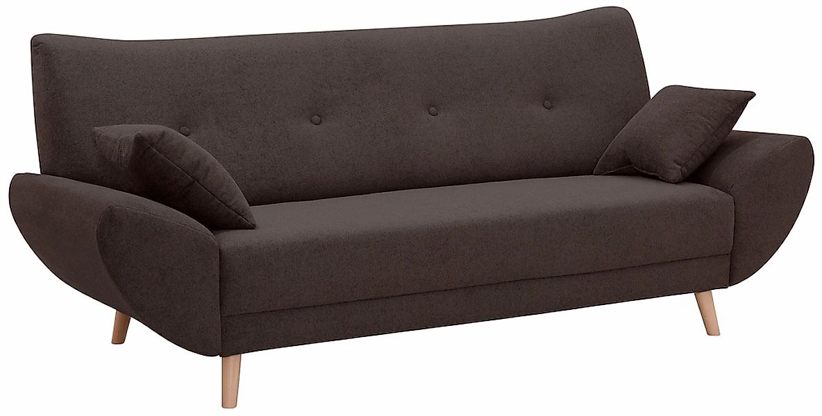 Home affaire Polstergarnitur "Basta" 3 Stk. tlg. Komfortable Wellenunterfed günstig online kaufen