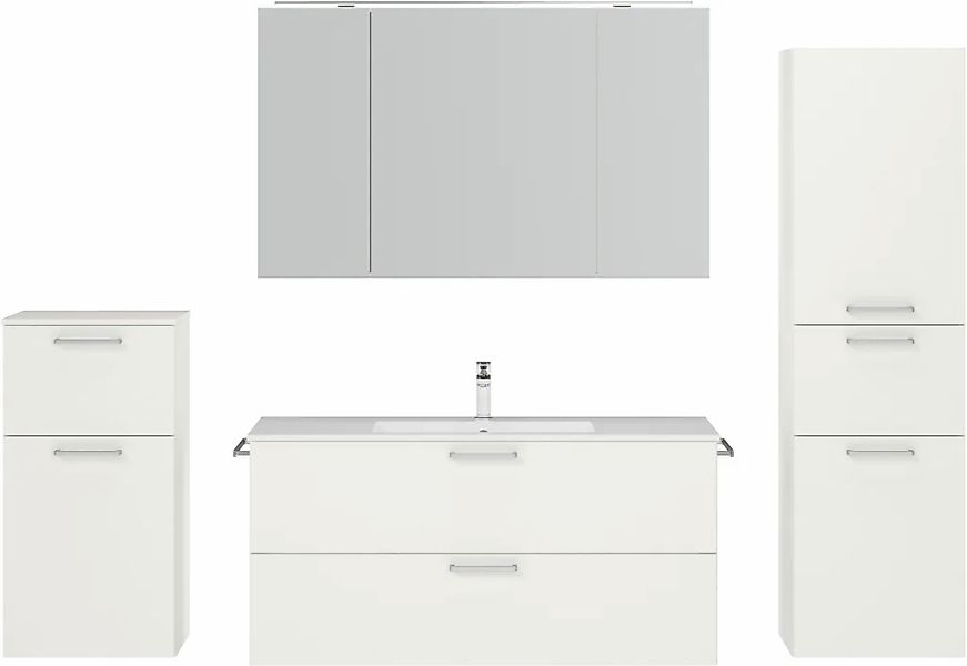 nobilia Badmöbel-Set "Tolvina" vormontiert, mit Soft-Close, 4 Stk. tlg. günstig online kaufen