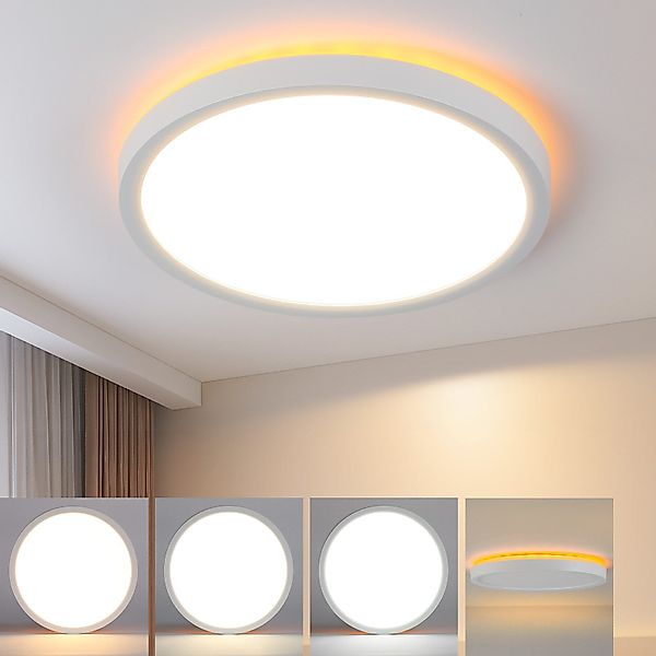 ZMH LED Deckenleuchte Wohnzimmer ∅22CM 18W günstig online kaufen