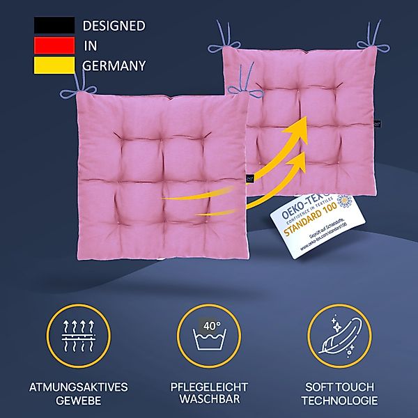 LILENO HOME Stuhlkissen Sitzkissen für Gartenstuhl, günstig online kaufen