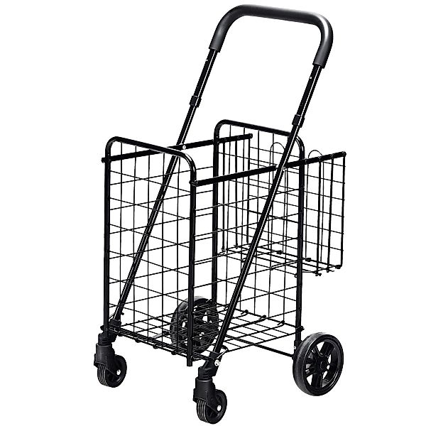 COSTWAY Einkaufstrolley, 48L+10L, mit verstellbarer Griff, günstig online kaufen