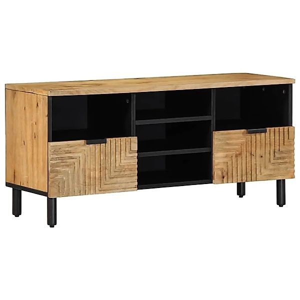 vidaXL TV-Schrank Braun 100x33x46 cm Massivholz Mango 4017738 günstig online kaufen