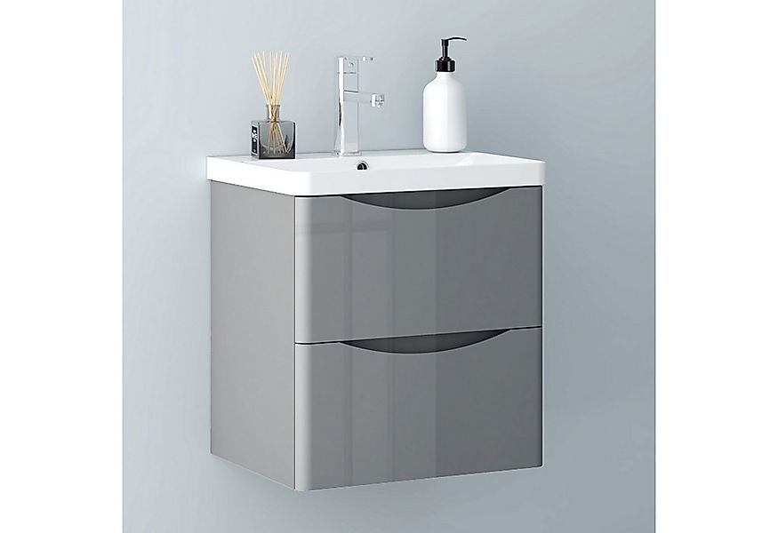 Aica Sanitär Waschtisch Unterschrank Waschbecken MDF Badmöbel Waschbeckenun günstig online kaufen