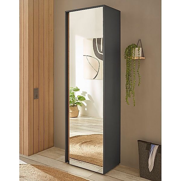 Lomadox Garderobenschrank CRISP-61 in anthrazit mit günstig online kaufen