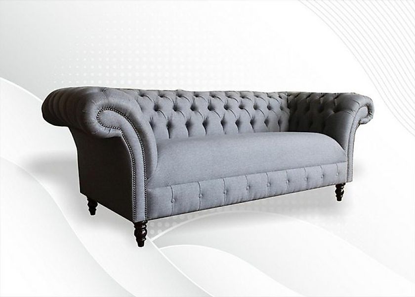 Xlmoebel Sofa Großes Sofa XXL für 3 Personen Chesterfield Polstermöbel in G günstig online kaufen