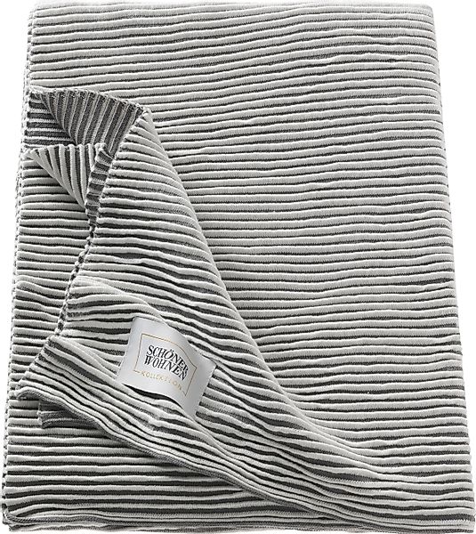 SCHÖNER WOHNEN-Kollektion Wohndecke "Liv" mit Biesenoptik, Kuscheldecke günstig online kaufen