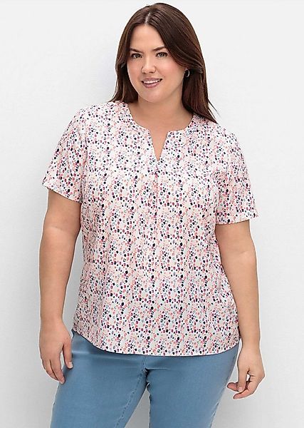 Sieh an! Klassische Bluse Schlupfbluse Kurzarm günstig online kaufen