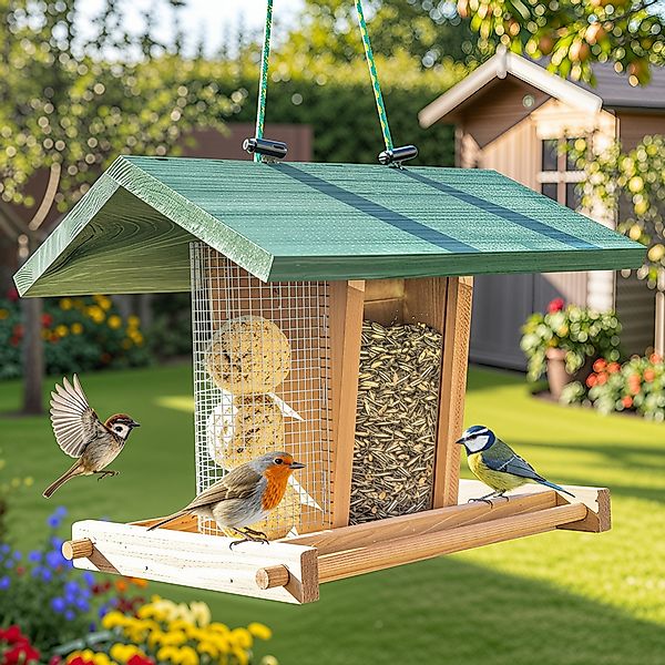 Zooprinz Vogelhaus zum aufhängen mit Sitzstangen, günstig online kaufen