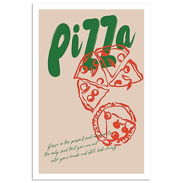 MuchoWow Poster Pizza - Lebensmittel - günstig online kaufen