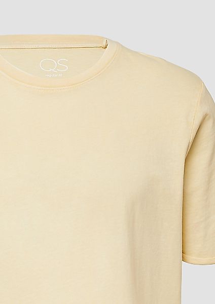QS Kurzarmshirt Gewaschenes Basic-T-Shirt günstig online kaufen