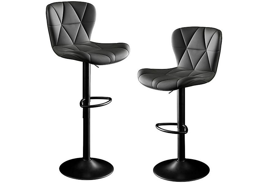 HawthyHome Barhocker Barstuhl, Höhenverstellbar mit Rückenlehne, 360° Drehb günstig online kaufen
