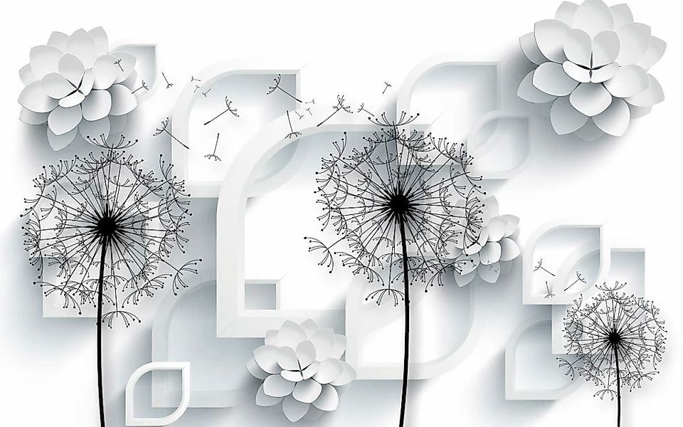 Papermoon Fototapete "Muster mit Blumen" günstig online kaufen