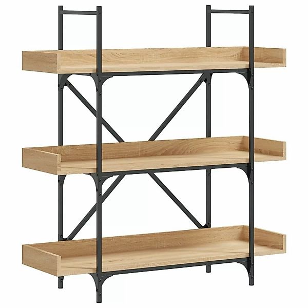 VidaXL Bücherregal 3 Böden Sonoma-Eiche 100x33x108,5 cm Holzwerkstoff günstig online kaufen