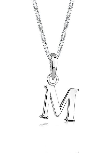 Elli Kette mit Anhänger Buchstabe M 925 Sterling Silber, Buchstabe günstig online kaufen