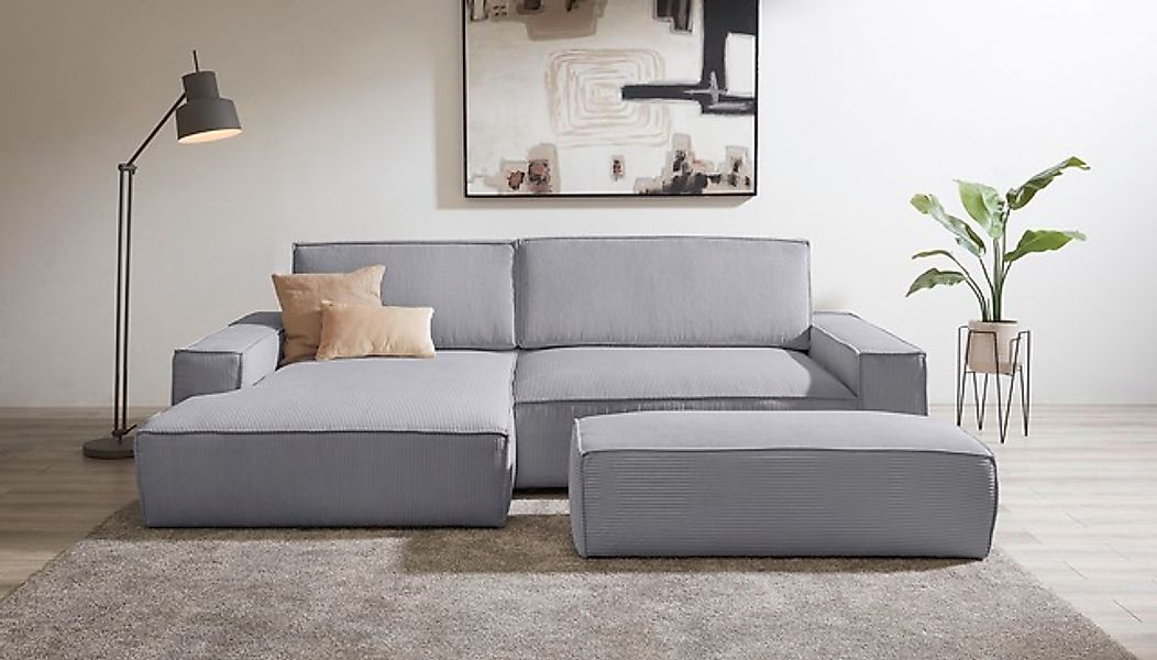 Home affaire Polsterecke »SHERWOOD XXL tief, L-Form, Schlaffunktion, Bigsof günstig online kaufen