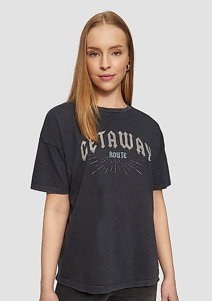 QS Kurzarmshirt T-Shirt in gewaschener Optik günstig online kaufen
