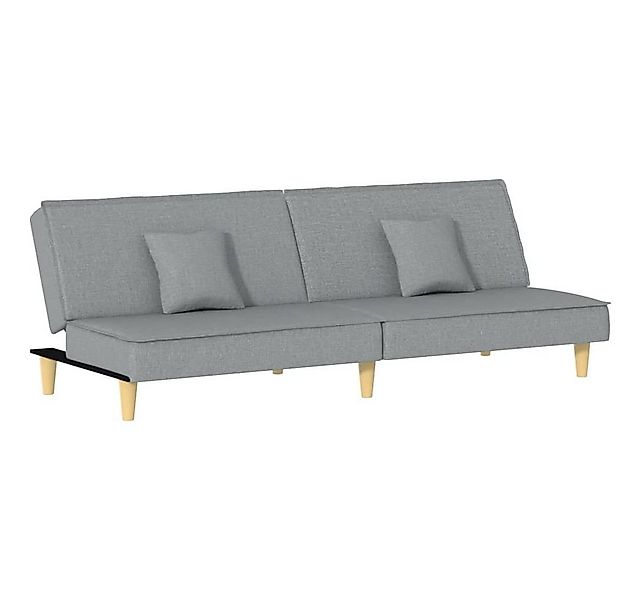 vidaXL Sofa Schlafsofa Hellgrau Stoff günstig online kaufen