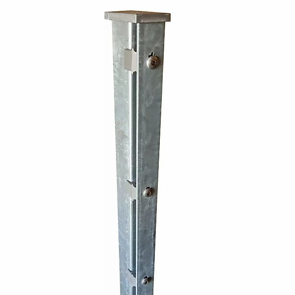 Zaunpfosten für Doppelstabmatten Abdeckleiste Zink 6 cm x 4 cm x 160 cm günstig online kaufen