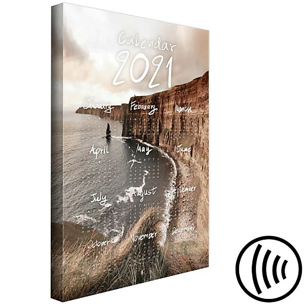 Wandbild Calendar 2021: Lonely Cliffs (1 Part) Vertical XXL günstig online kaufen