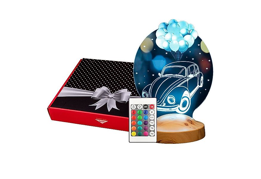 Geschenkelampe LED Nachttischlampe Nostalgisches Auto vw käfer geschenk 3D günstig online kaufen