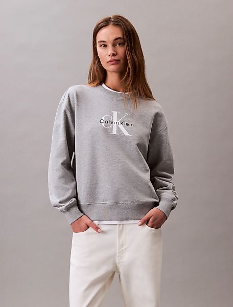 Calvin Klein Jeans Sweatshirt "LS MONOLOGO FRENCH TERRY RLXD CR", Logoschri günstig online kaufen