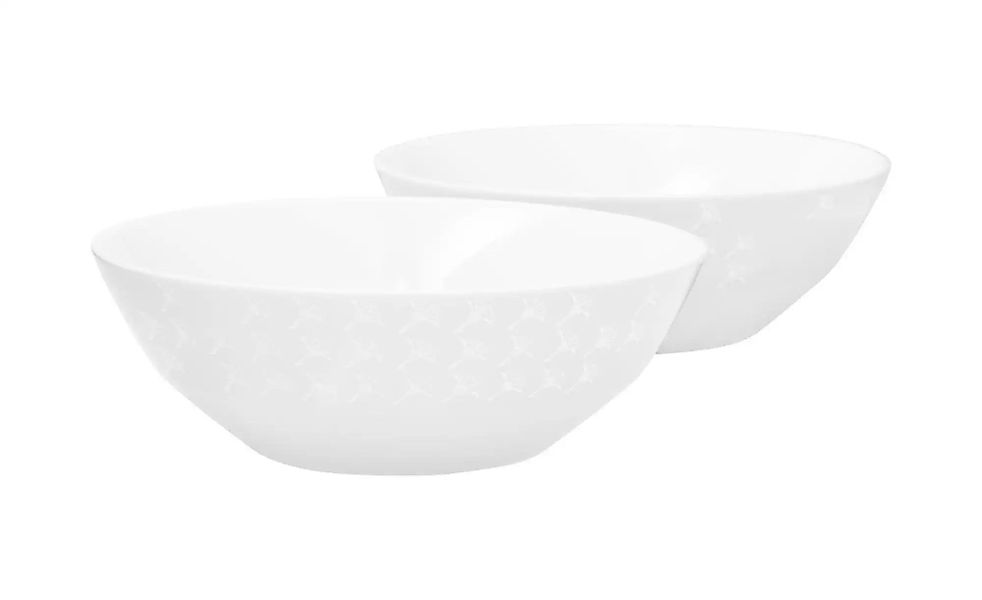 JOOP! Schale 2er-Set   ¦ weiß ¦ Porzellan ¦ Maße (cm): B: 16 H: 5,5 Geschir günstig online kaufen
