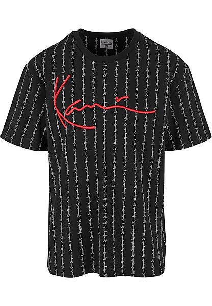 Karl Kani T-Shirt "Karl Kani Herren KKMQ12130BLK Signature Logo Pinstripe T günstig online kaufen