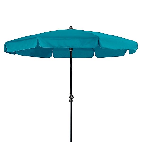 Doppler Balkonschirme Sunline Ø 150 cm Petrol mit Schieber günstig online kaufen