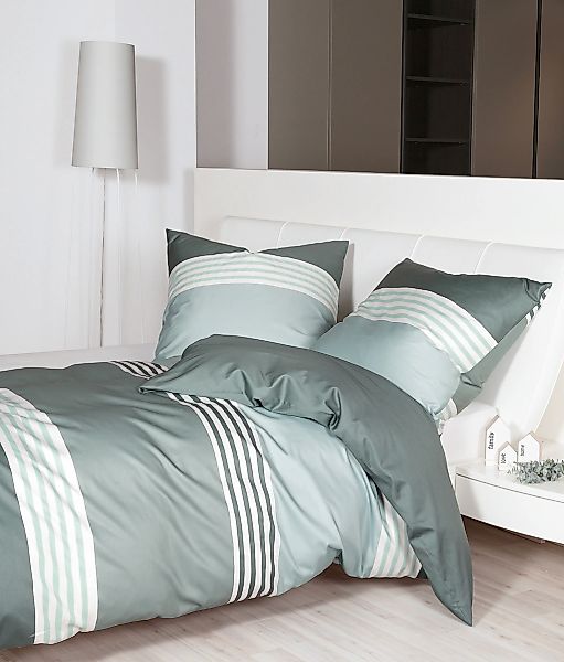 Janine Bettwäsche "Mako-Satin 31147" 2 tlg. aus 100% Baumwolle, Bettwäsche günstig online kaufen