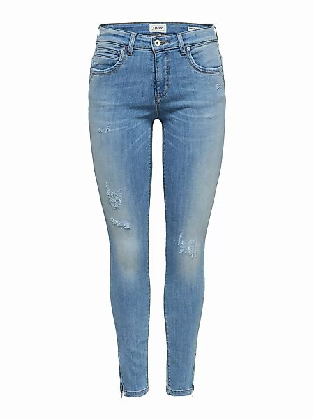 Only Kendell Life Regular Skinny Ankle Jeans 27 Light Blue Denim günstig online kaufen
