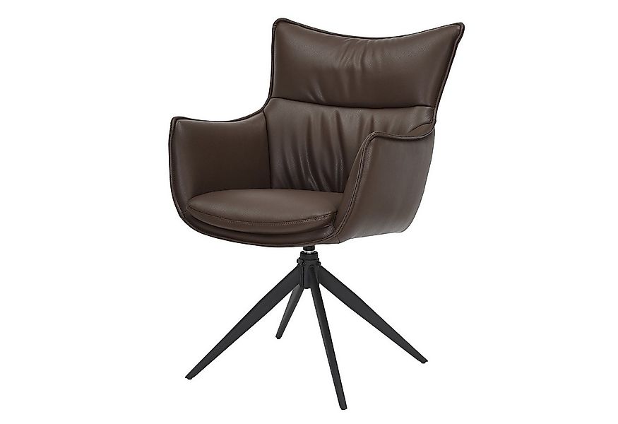riess-ambiente Drehstuhl VOGUE brandy braun/schwarz -Kunstleder, Metall, 36 günstig online kaufen