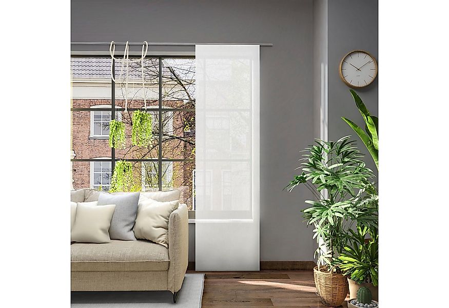 Neutex for you! Schiebegardine Libre-ECO (1 St), halbtransparent, Jacquard, günstig online kaufen