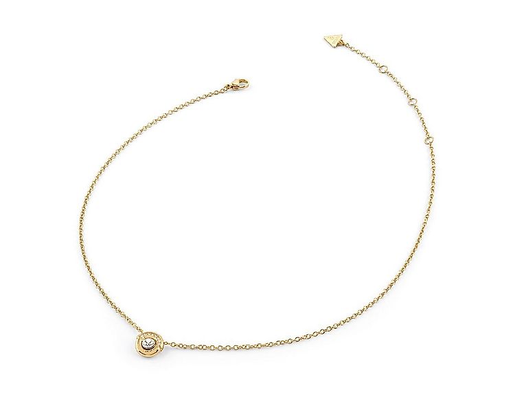 Guess Kette mit Anhänger Damen-Coin Pave Goldfarben günstig online kaufen