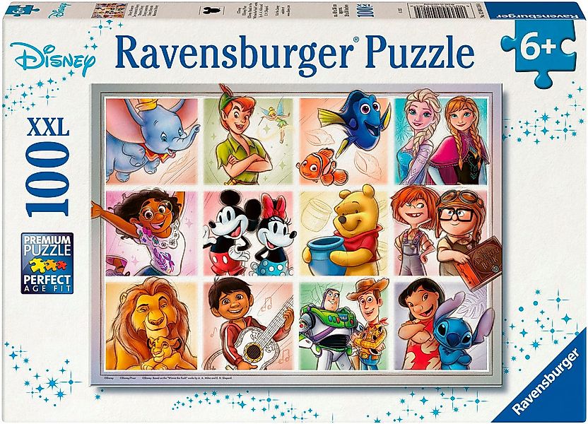 Ravensburger Puzzle Disney Multicharacter, 100 Puzzleteile, günstig online kaufen