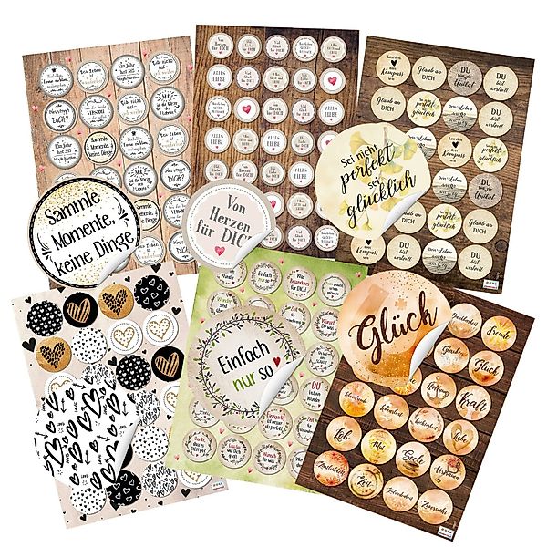 Logbuch-Verlag Dekofigur Großes Sticker Set mit günstig online kaufen